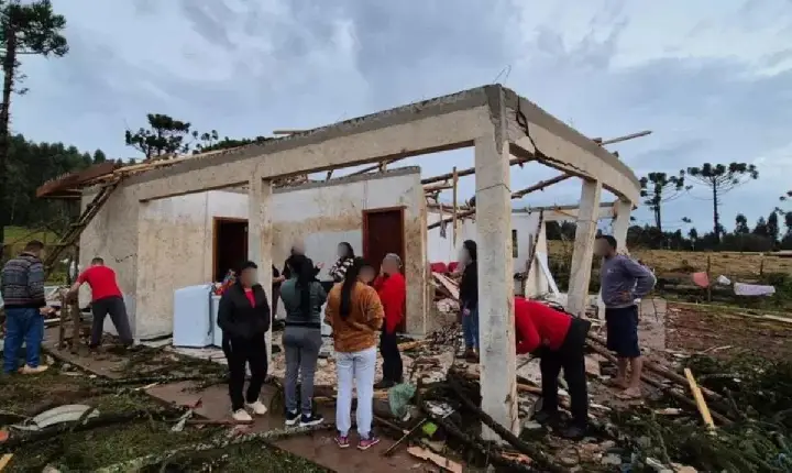 Simepar analisa se tempestade provocou tornado em comunidade de Reserva, no Paraná