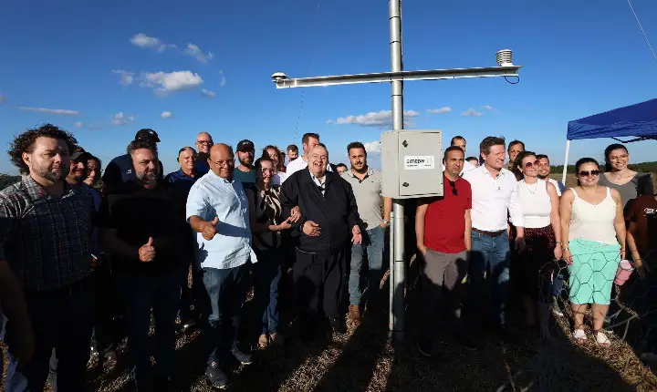 Simepar inaugura nova estação meteorológica em General Carneiro