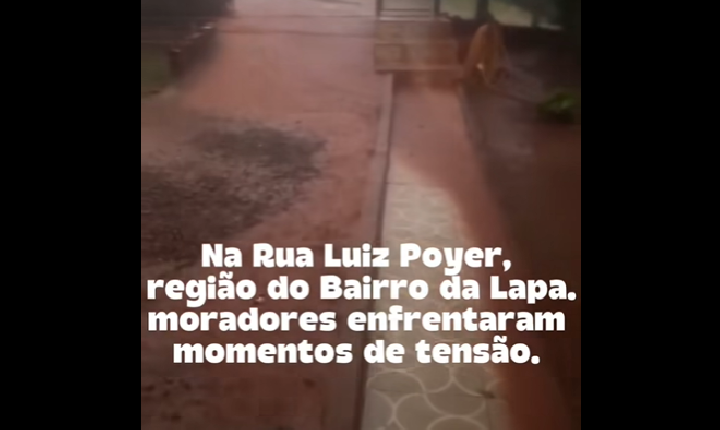 Temporal com granizo, ventos fortes, quedas de árvores e chuva torrencial causam transtornos em São Jorge D’Oeste
