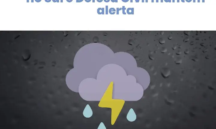 Temporal provoca estragos no Sul e Defesa Civil mantém alerta; São Jorge D’Oeste deve ter tempo firme nos próximos dias