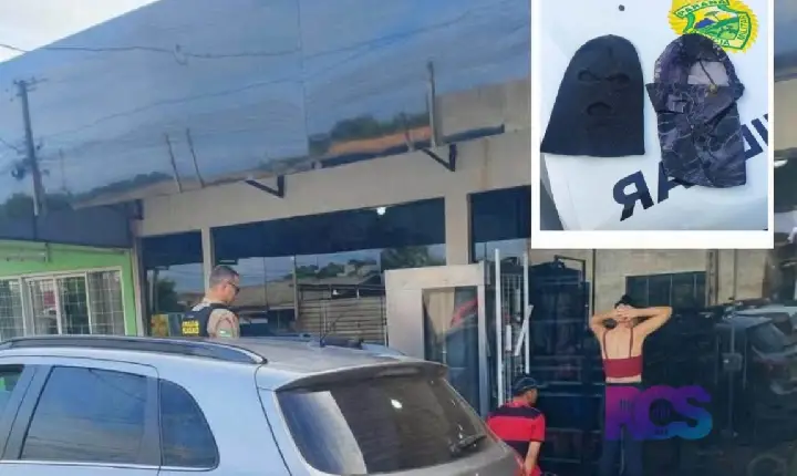 Três pessoas são presas em Francisco Beltrão com carro e eletrônicos roubados em Santa Catarina