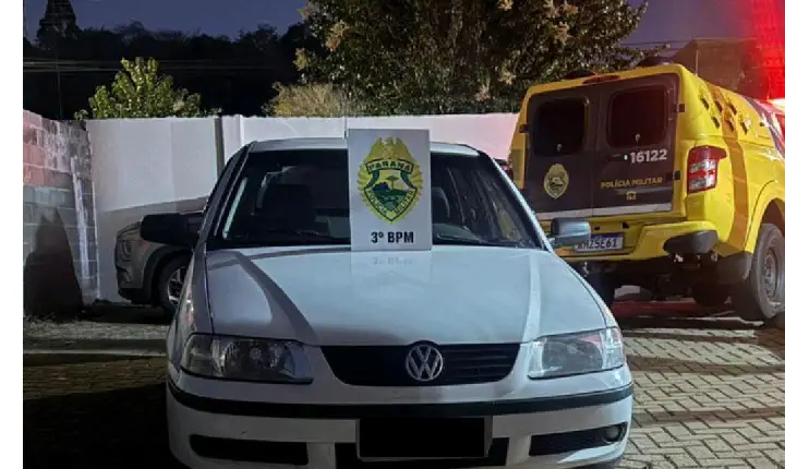 Veículo furtado em Capanema é recuperado pela Polícia Militar em São Jorge D’Oeste