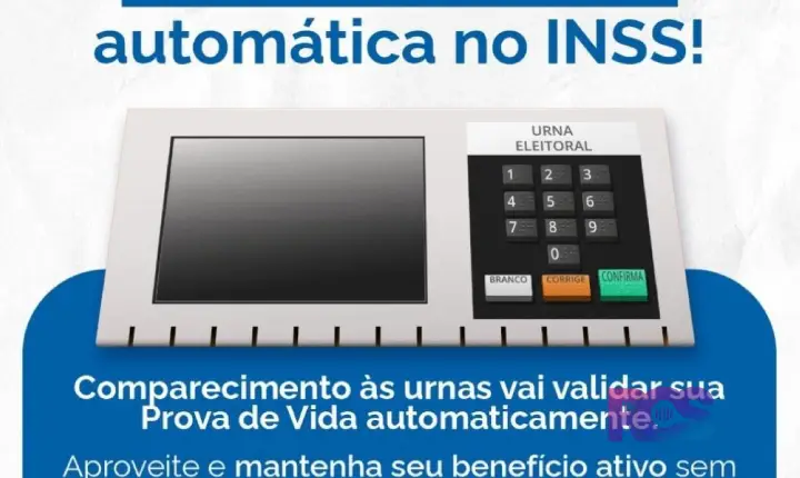 Votar nas Eleições 2026 também valerá como Prova de Vida para beneficiários do INSS