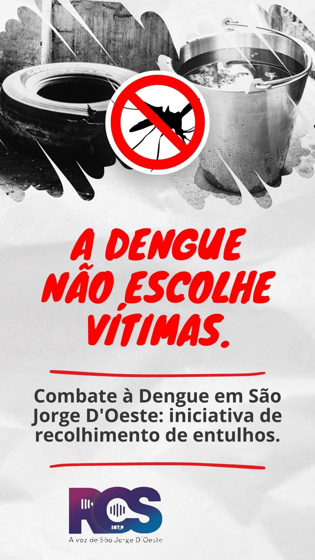 Combate à Dengue em São Jorge D'Oeste: iniciativa de recolhimento de entulhos.