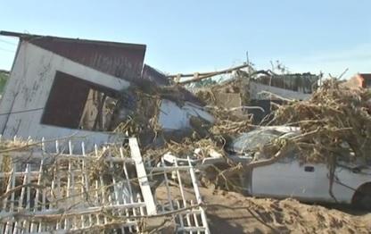 Nível do rio baixa e revela cenário de devastação no Vale do Taquari