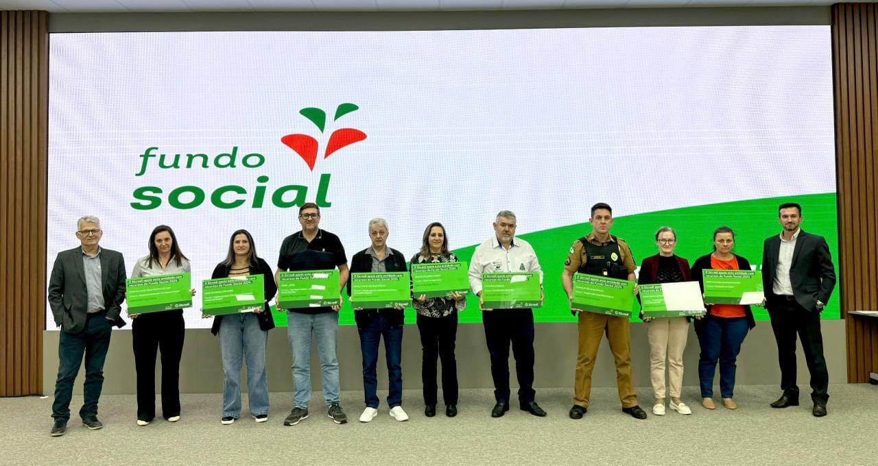 Entrega do Fundo Social Sicredi beneficia 214 entidades e destina mais de R$ 1,8 milhões a projetos sociais