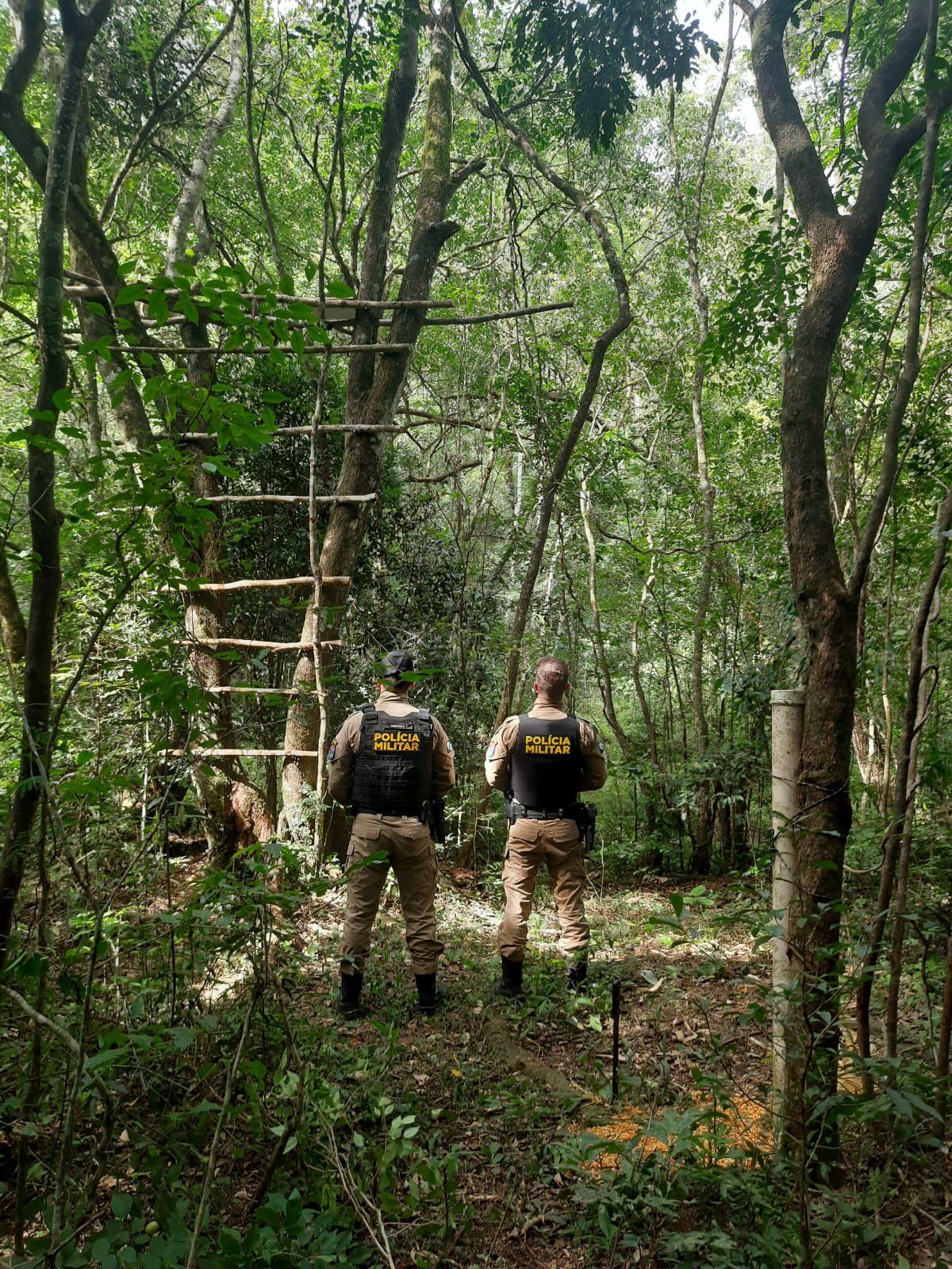 Polícia Militar recebe denúncia e encontra vestígios de caça ilegal em São Jorge D'Oeste