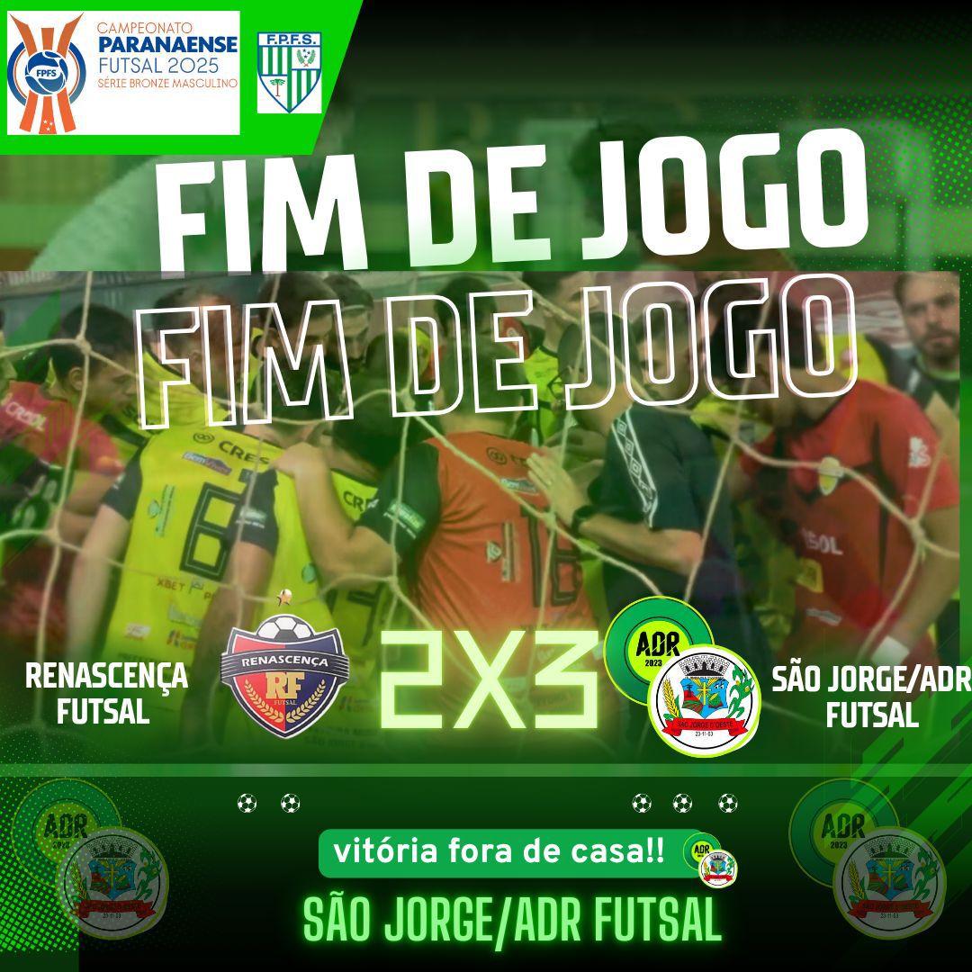 São Jorge/ADR Futsal estreia com vitória fora de casa no Paranaense 2025