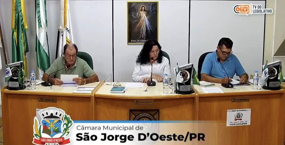 Câmara de São Jorge D’Oeste aprova projetos voltados à arrecadação tributária e aos direitos das mulheres