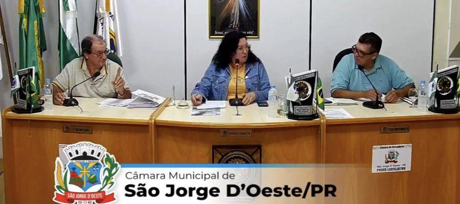 Câmara de Vereadores aprova em primeira votação Projeto de Lei que atualiza Plano de Ações e Investimentos de São Jorge D’Oeste