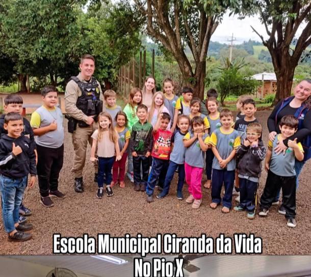 Polícia Militar de São Jorge D’Oeste inicia ciclo de palestras nas escolas pelo Programa Saúde na Escola