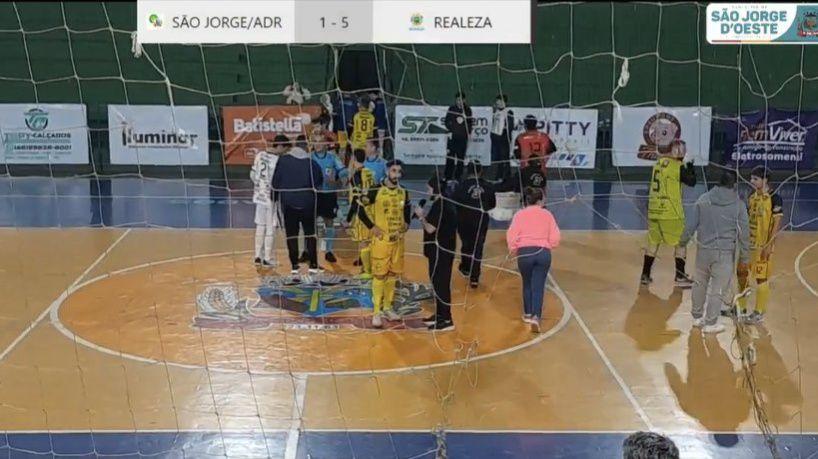 ADR São Jorge é goleado em casa pelo Realeza e se complica na Série Bronze de futsal