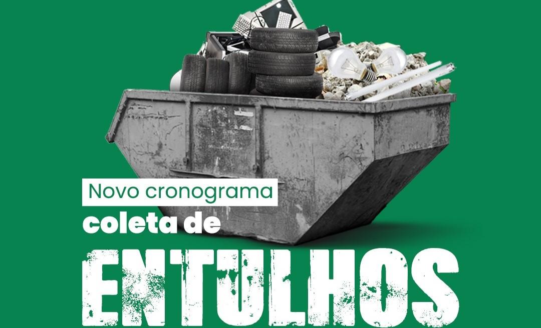 Prefeitura de São Jorge D’Oeste anuncia cronograma mensal para coleta de entulhos.