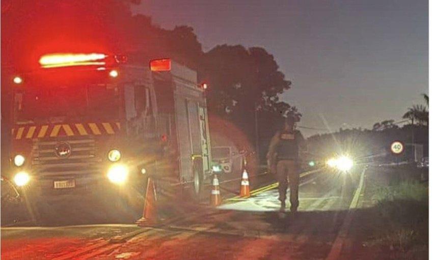 Adolescente sofre ferimentos graves após queda de moto na PR-281, em Dois Vizinhos