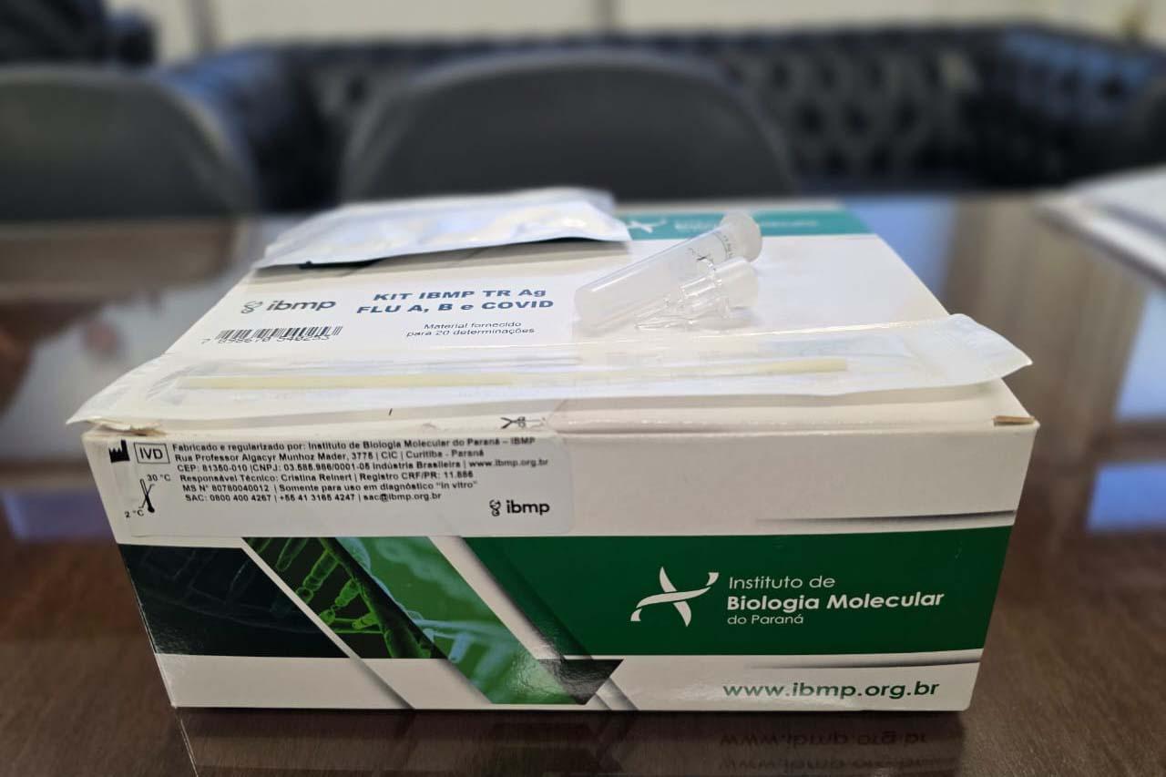Estado vai distribuir nesta semana 100 mil testes rápidos para Influenza A, B e Covid-19
