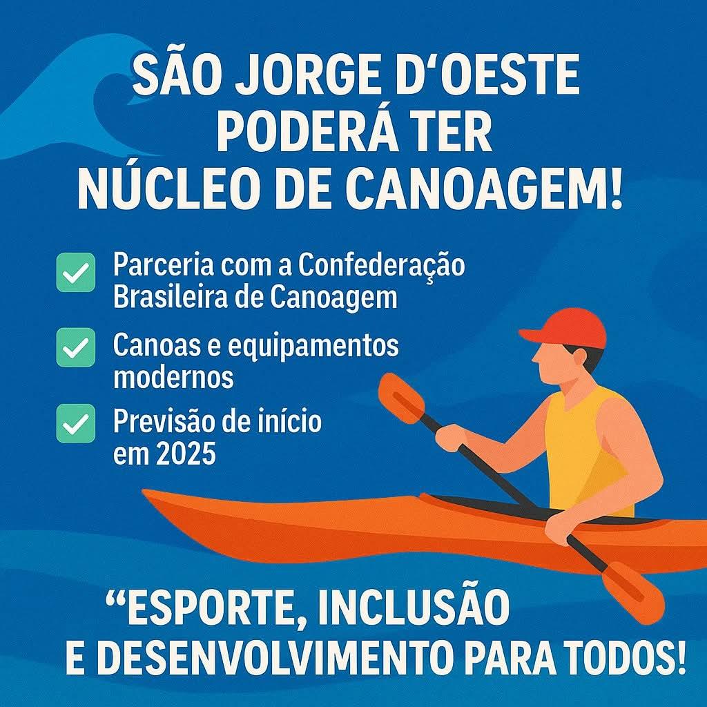 São Jorge D’Oeste poderá ter primeiro núcleo de canoagem do Sudoeste do Paraná