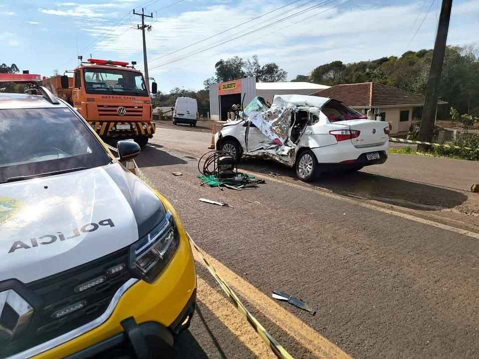 Acidente com vítima fatal é registrado na PR-281 em Salto do Lontra