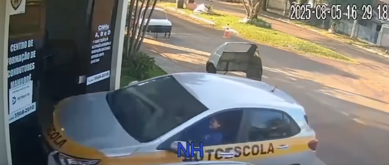 Aluna invade sede de autoescola durante aula prática em Mamborê (PR)