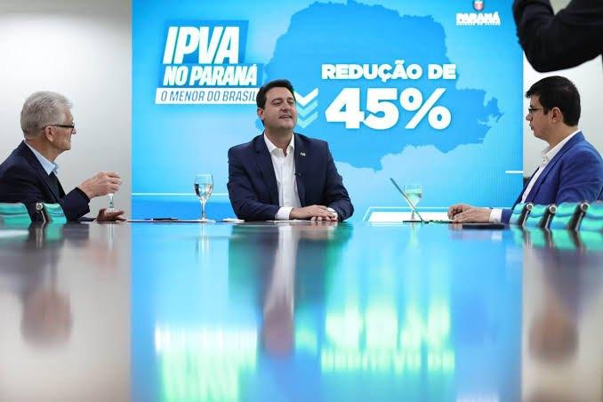 Paraná terá o menor IPVA do Brasil a partir de 2026 com redução de 45%