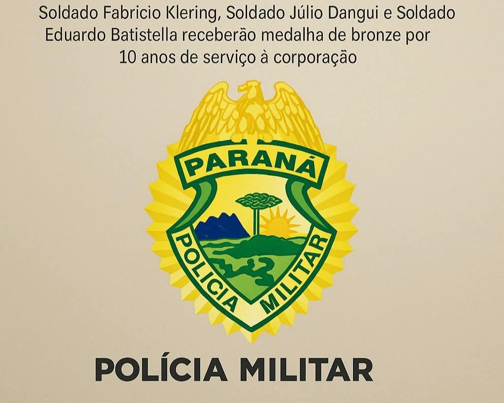 POLICIAIS DE SÃO JORGE D’OESTE SERÃO HOMENAGEADOS NOS 171 ANOS DA POLÍCIA MILITAR DO PARANÁ