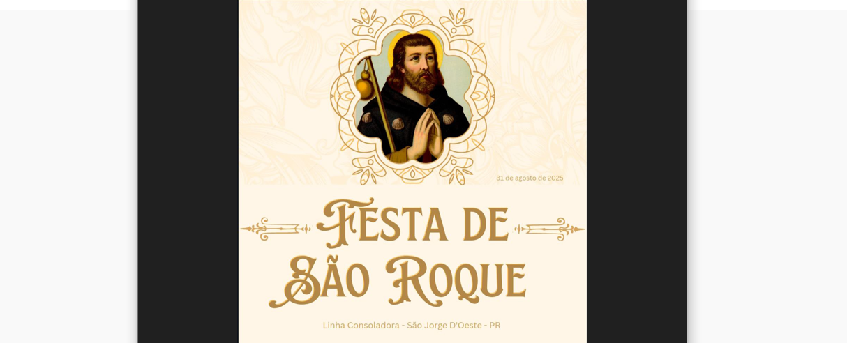 Festa de São Roque na Linha Consoladora!