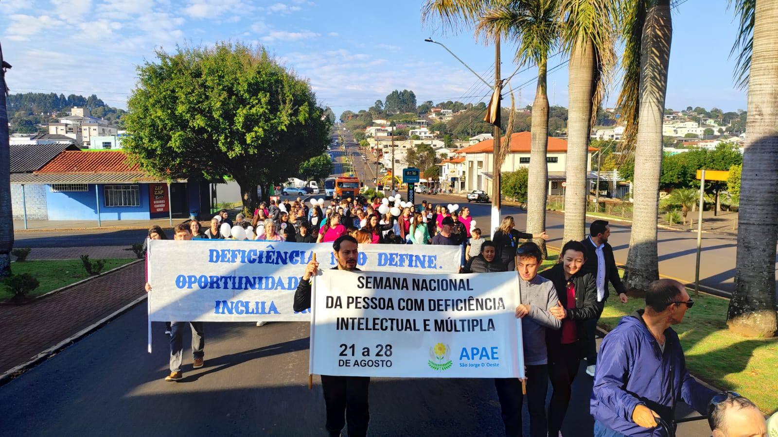 Semana Nacional da Pessoa com Deficiência Intelectual e Múltipla é marcada por conscientização e defesa da APAE em São Jorge D’Oeste