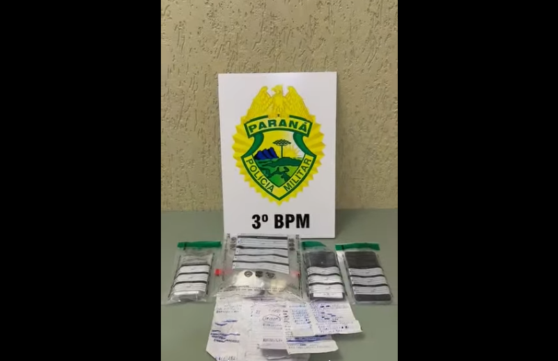 Polícia Militar prende dois homens por tráfico de drogas em Saudade do Iguaçu