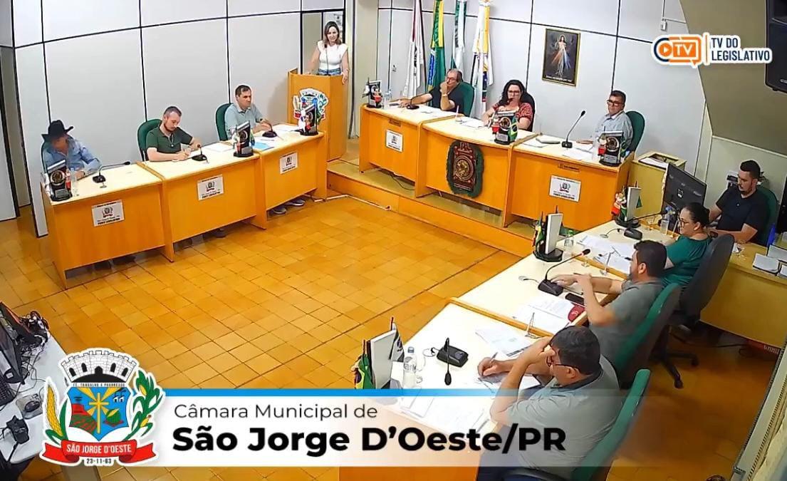 Câmara de São Jorge D’Oeste realiza 38ª Sessão Ordinária com esclarecimentos da Secretária de Saúde e aprovação de novos projetos de lei