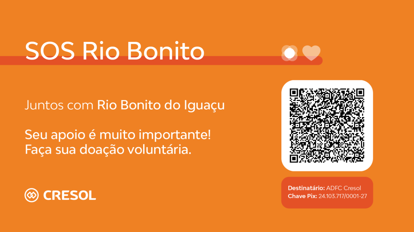 Cresol mobiliza apoio à comunidade de Rio Bonito do Iguaçu