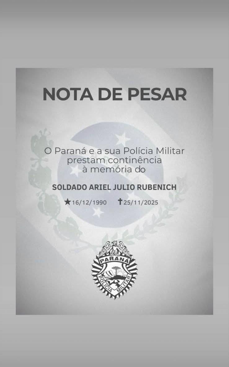 Policial militar morre após colisão durante perseguição em Cascavel