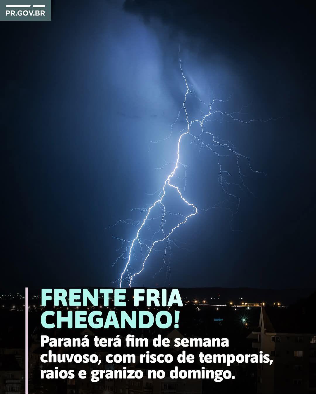 Tempo virando no Paraná!