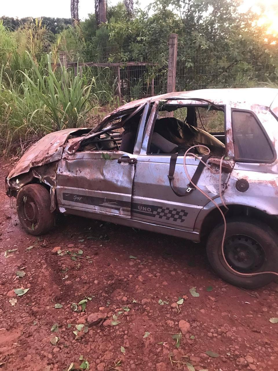 Capotamento na PR-475 mobiliza Defesa Civil e Saúde Municipal