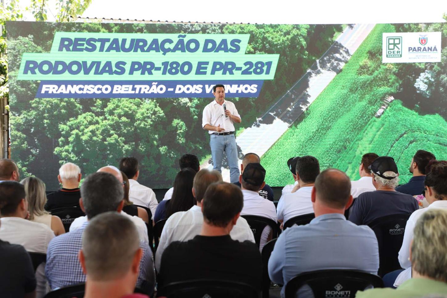 Governador lança pedra fundamental da modernização de duas rodovias no Sudoeste