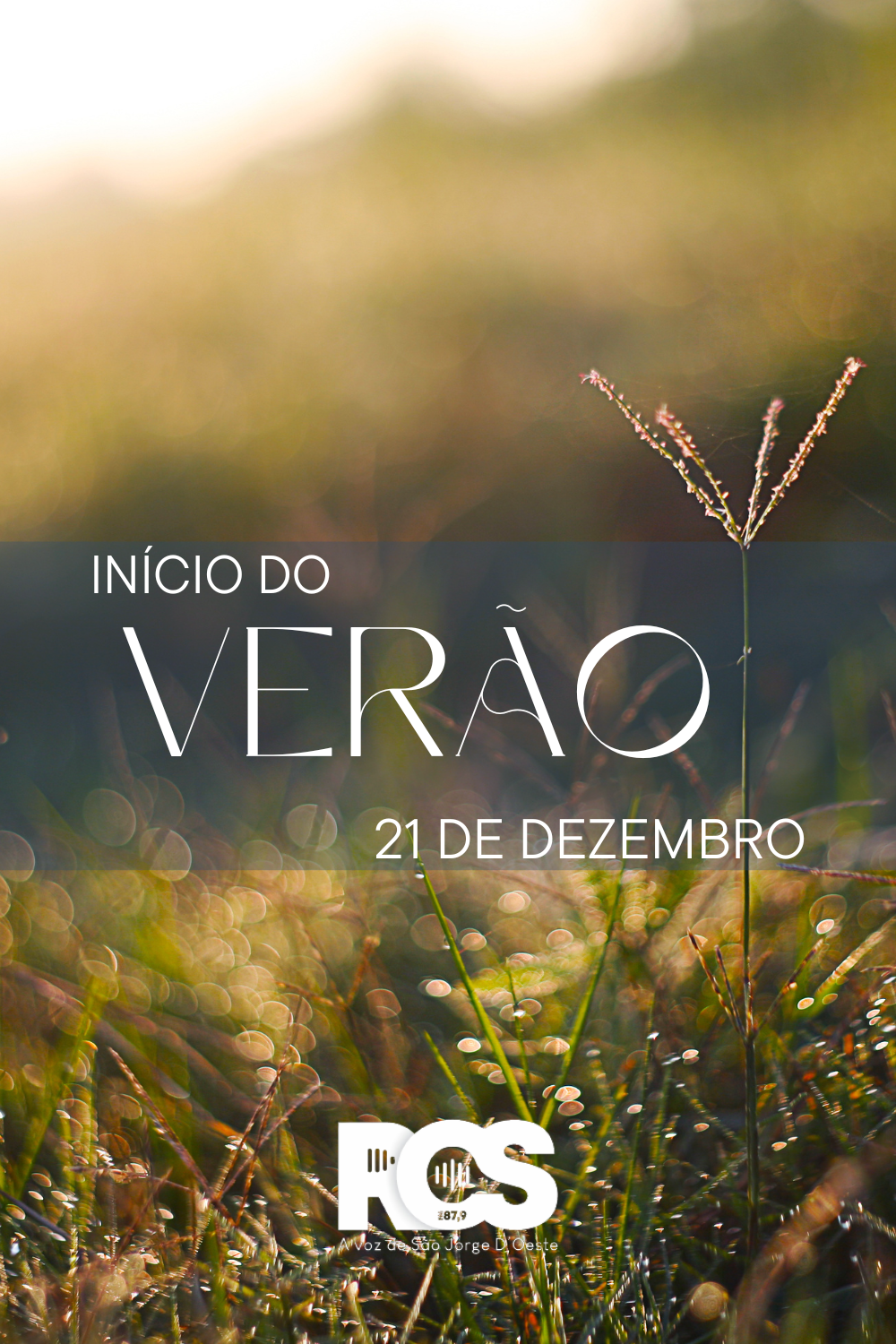 O Verão Chegou! ☀️ E vai até 20 de março de 2026.