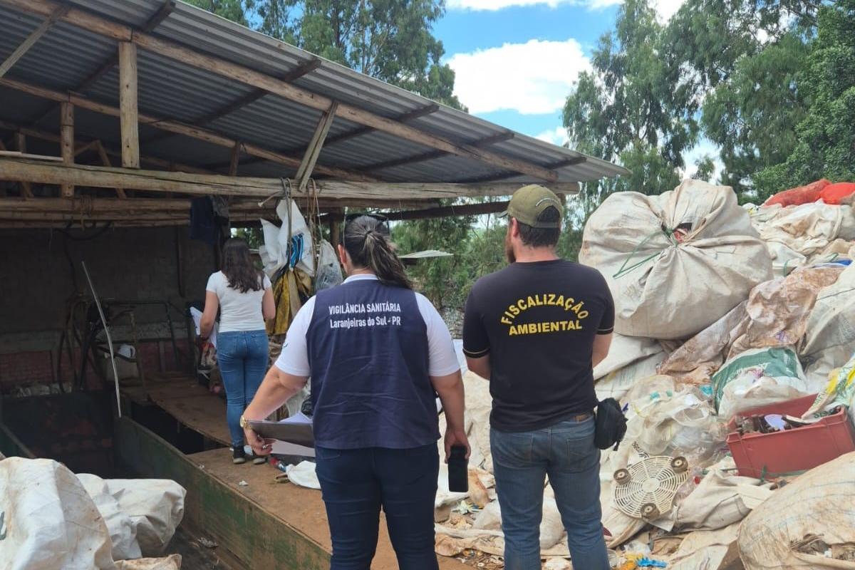 Operação em Laranjeiras do Sul aplica R$ 50 mil em multas por depósitos irregulares