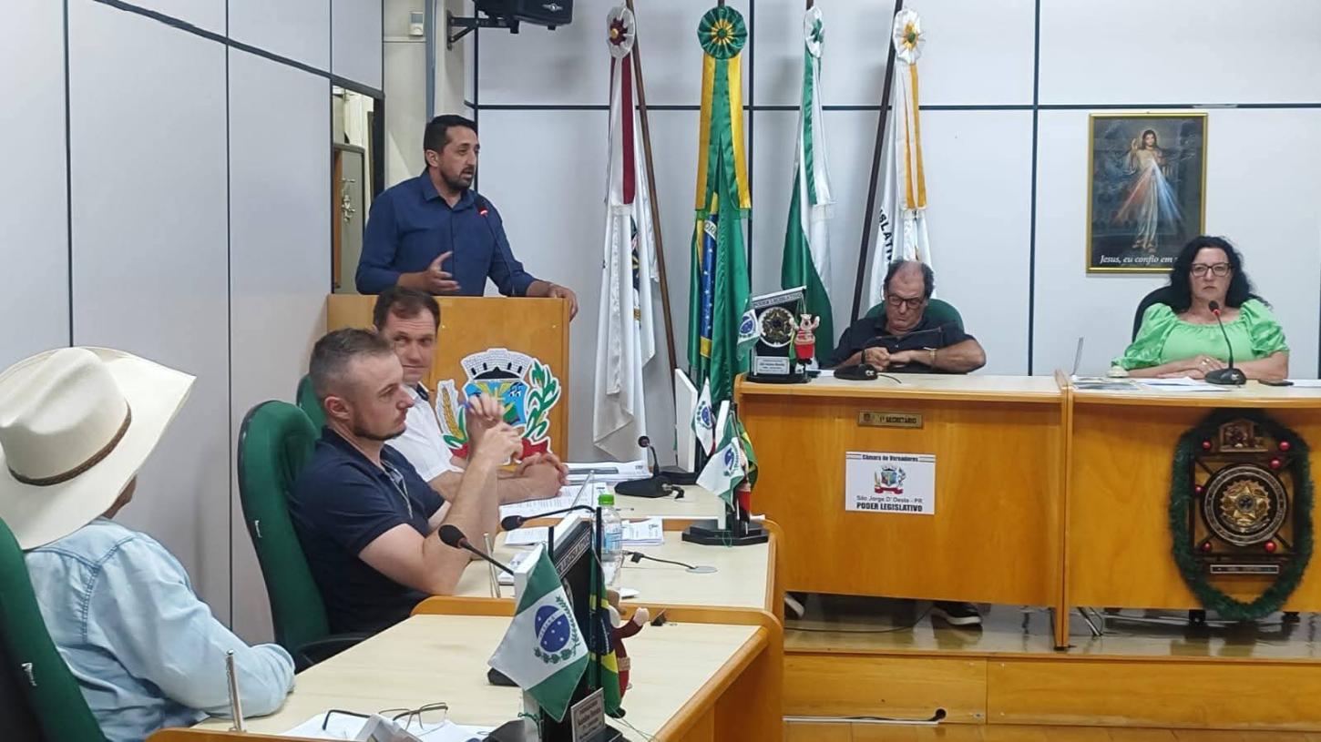 Prefeito Gelson Coelho presta contas de 11 meses de gestão na Câmara e projeta 2026 com novos investimentos para São Jorge D’Oeste