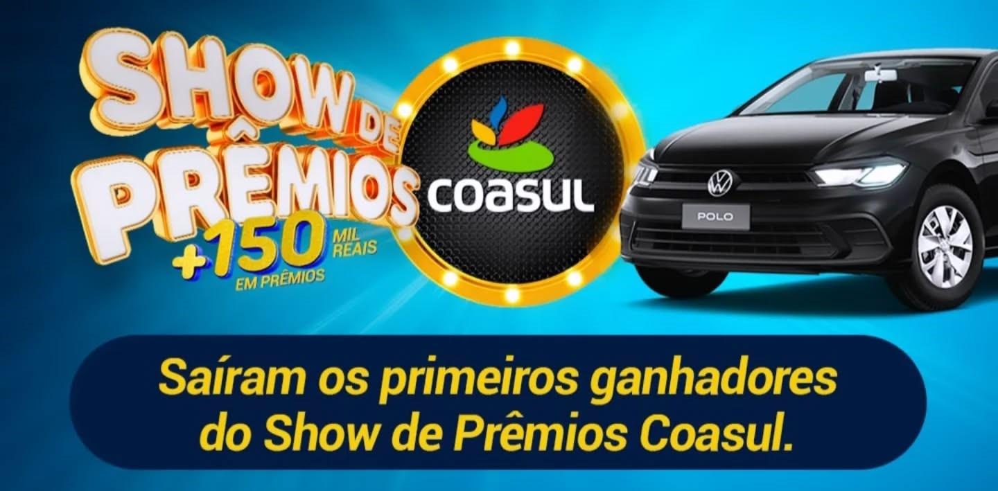 Primeiros Ganhadores do Show de Prêmios Coasul São Divulgados!