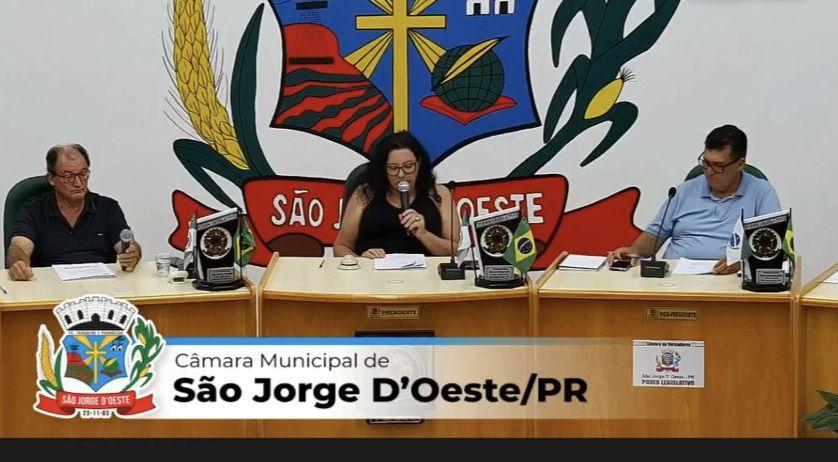 Câmara de São Jorge D’Oeste abre ano legislativo com aprovação das contas de 2024 e debates sobre infraestrutura, habitação e serviços públicos