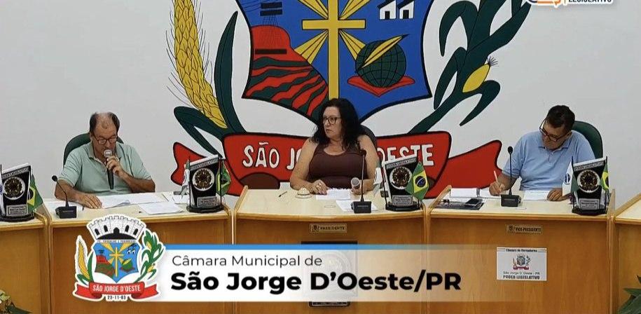 Câmara de Vereadores de São Jorge D’Oeste realiza sessão com debates sobre habitação, educação, saúde e infraestrutura