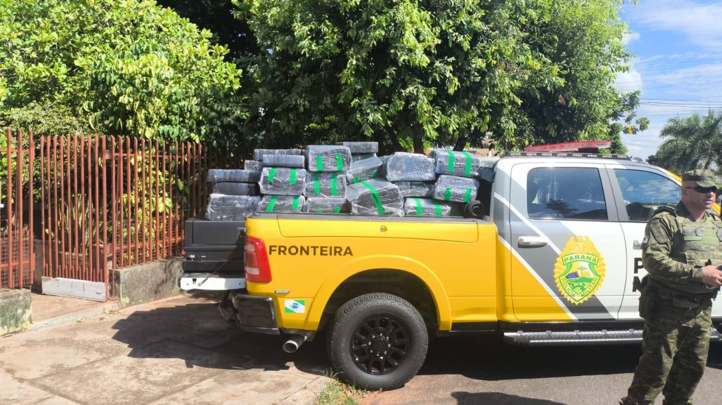 BPFRON apreende quase 1,5 tonelada de maconha e prende suspeito em Loanda
