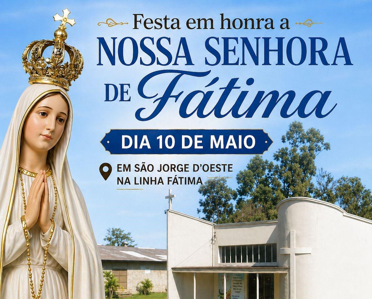 Comunidade de Fátima se prepara para festa em honra a Nossa Senhora de Fátima