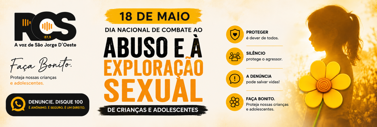 🚫 18 de Maio: Dia Nacional de Combate ao Abuso e à Exploração Sexual de Crianças e Adolescentes