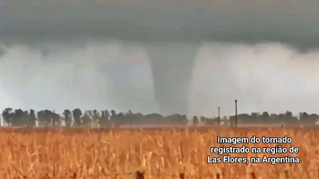 Temporal na Argentina acende alerta para temporais no Sul do Brasil