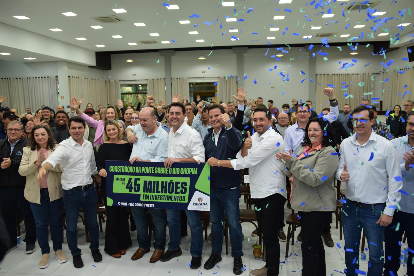 Verê e São Jorge D'Oeste vão receber do Estado mais de R$ 55,9 milhões em obras