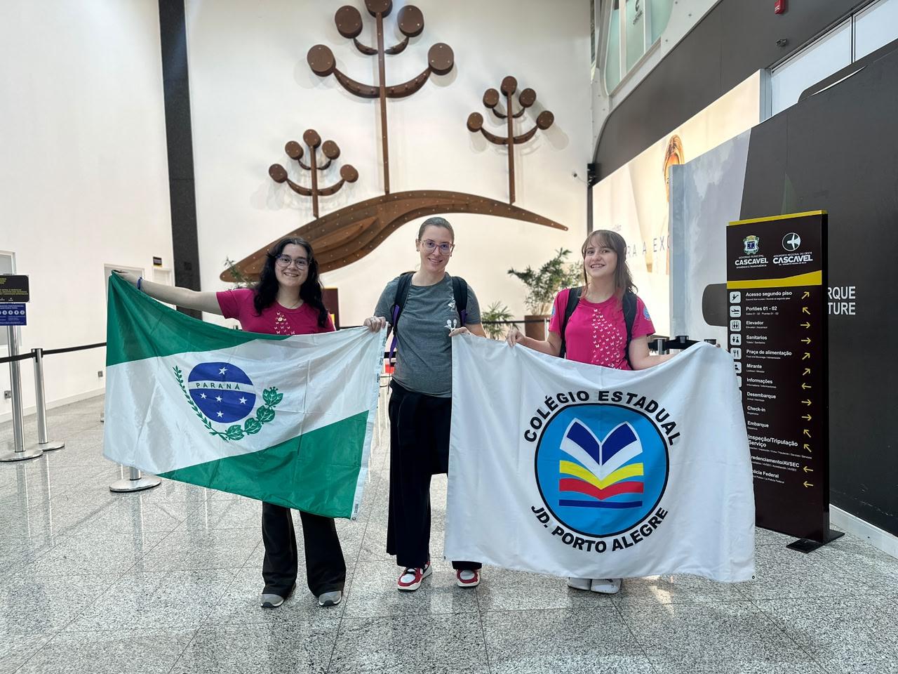 Alunas paranaenses do ensino médio participam da Genius Olympiad, nos EUA