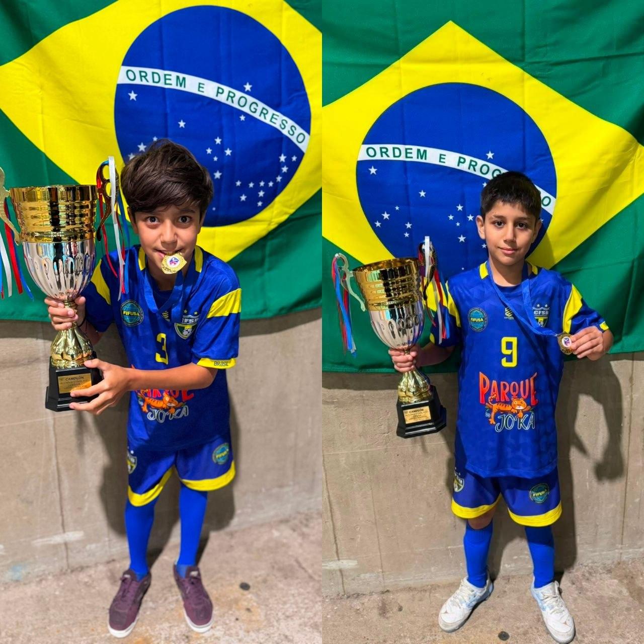 Brasil é campeão da Copa Internacional Kids de Futsal e atletas de São Jorge D'Oeste trazem a taça para casa