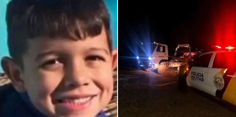 Menino de 10 anos morre após carro atingir cavalos na PR-456, entre Pitanga e Santa Maria do Oeste