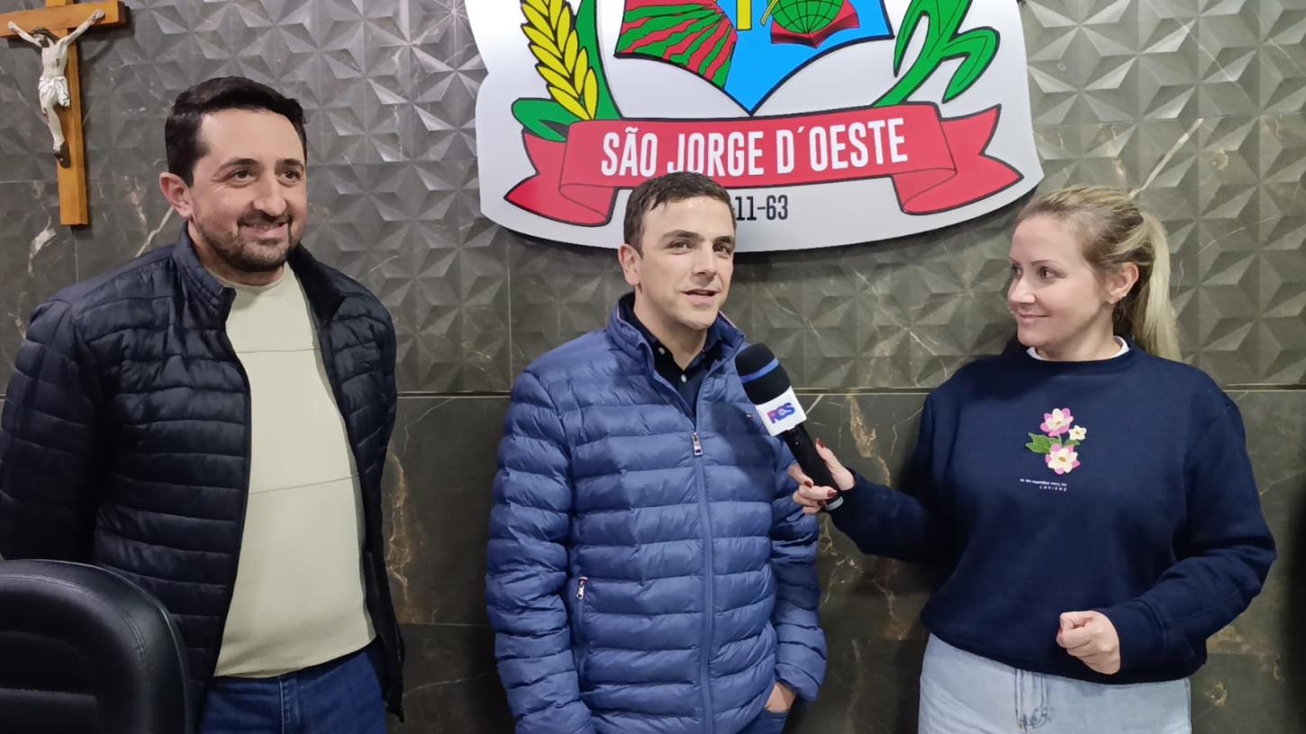 Nesta sexta-feira, 19 de junho, o deputado federal Aliel Machado esteve em São Jorge D'Oeste