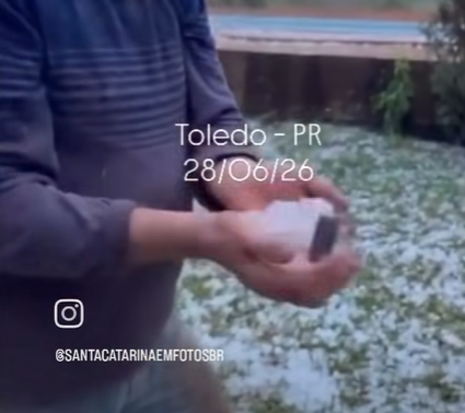 Temporais marcam o fim de semana no Paraná e chuva continua nesta segunda-feira