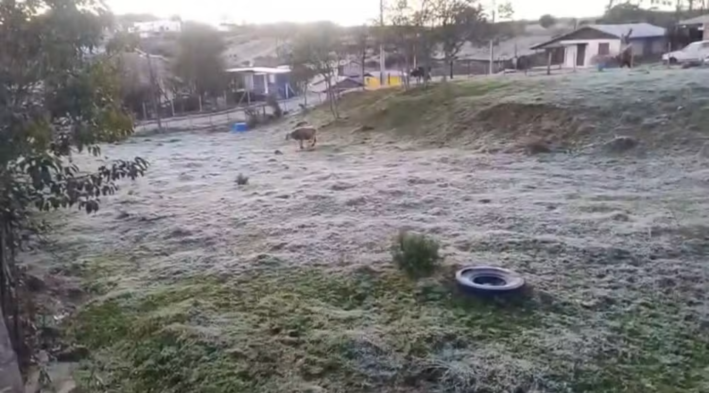 Ar polar derruba temperaturas no RS, que volta a registrar mínimas negativas; Serra marca -1,9°C